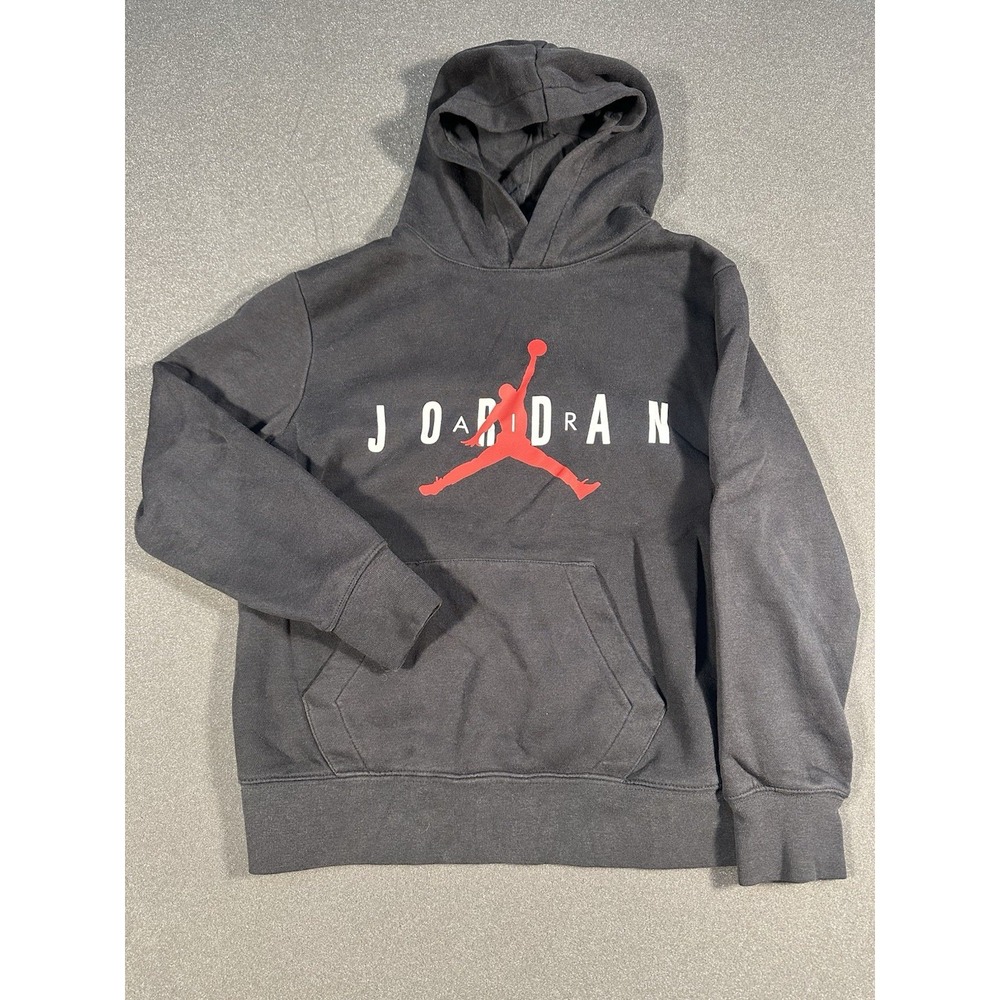 Youth Jordan Black/white Hoodie Medium 10-12 Yr